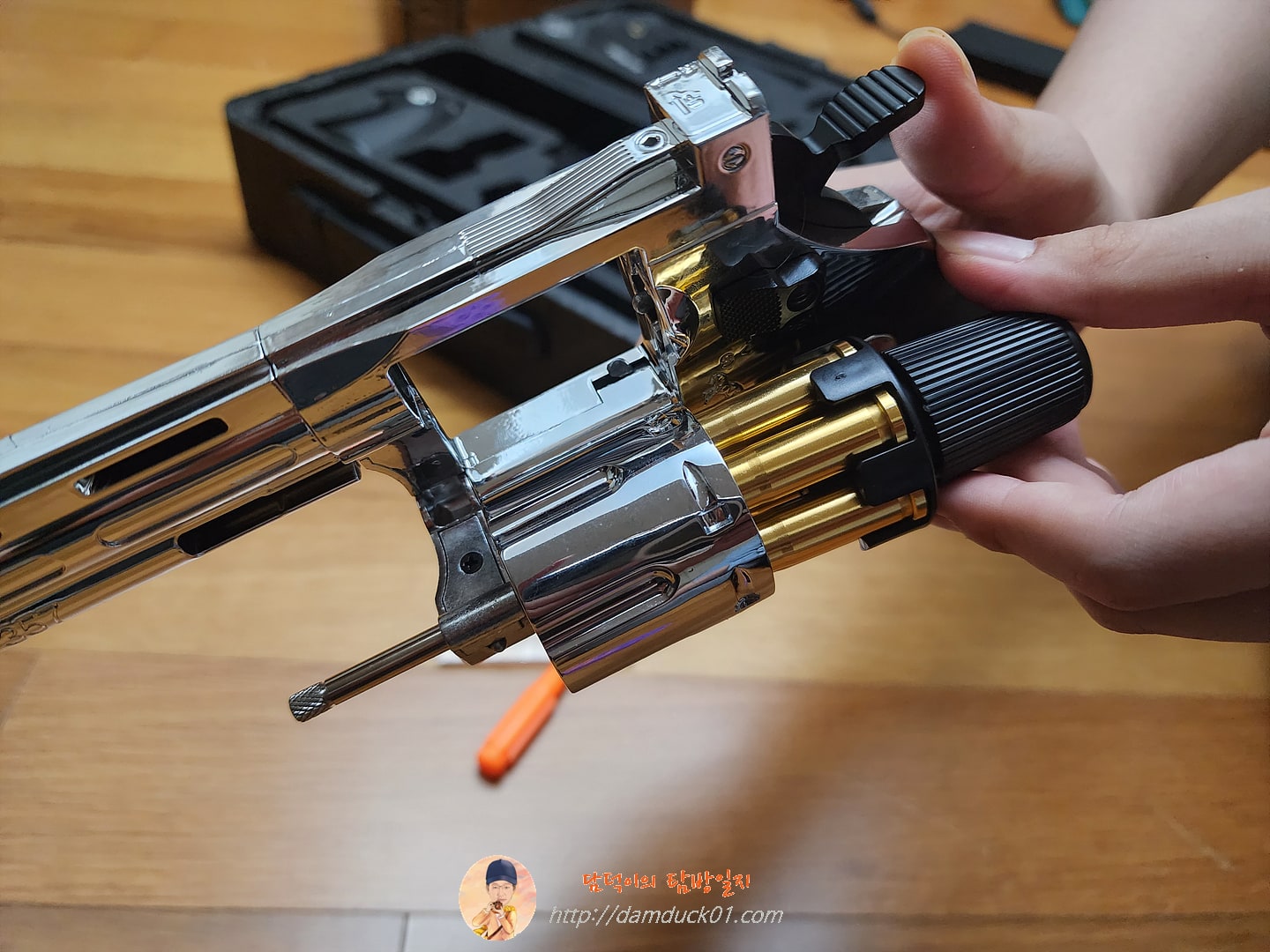 리볼버 메탈 탄피배출 너프건 스미스 & 웨슨 콜트 파이슨 권총, 롱