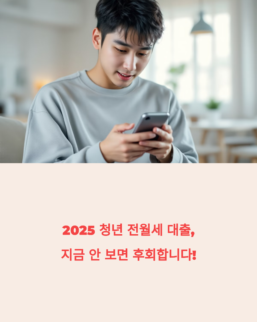 2025 청년 전월세 대출, 지금 안 보면 후회합니다!