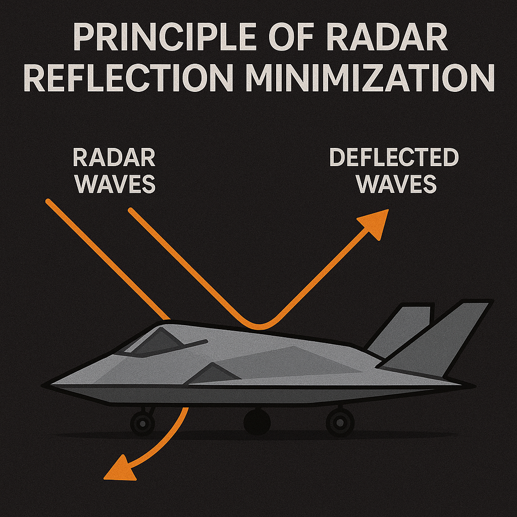 전파 반사 최소화를 위한 스텔스 외형 구조