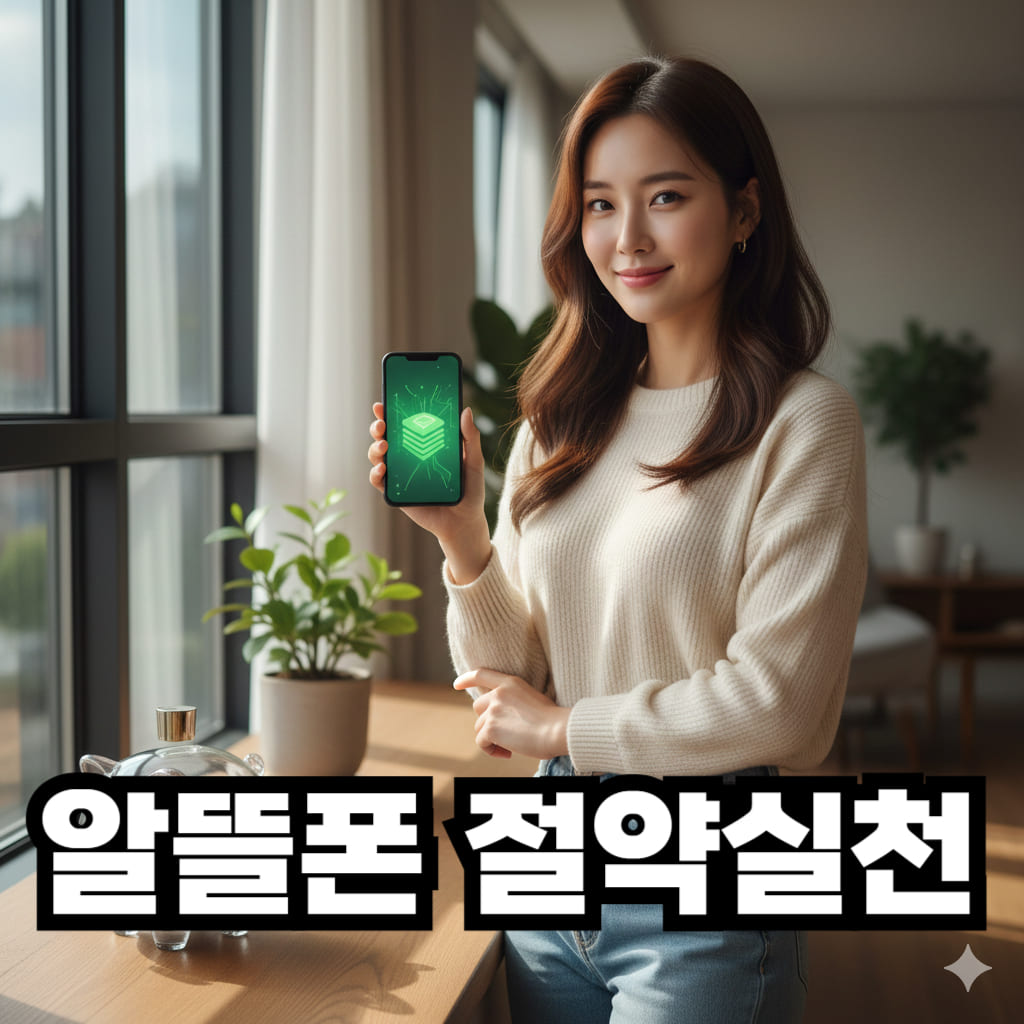 알뜰폰 절약실천 이미지