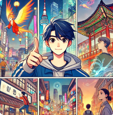 한국 애니메이션 일러스트