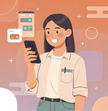 우대 수수료율 적용되는지 확인하는 사장님 모습