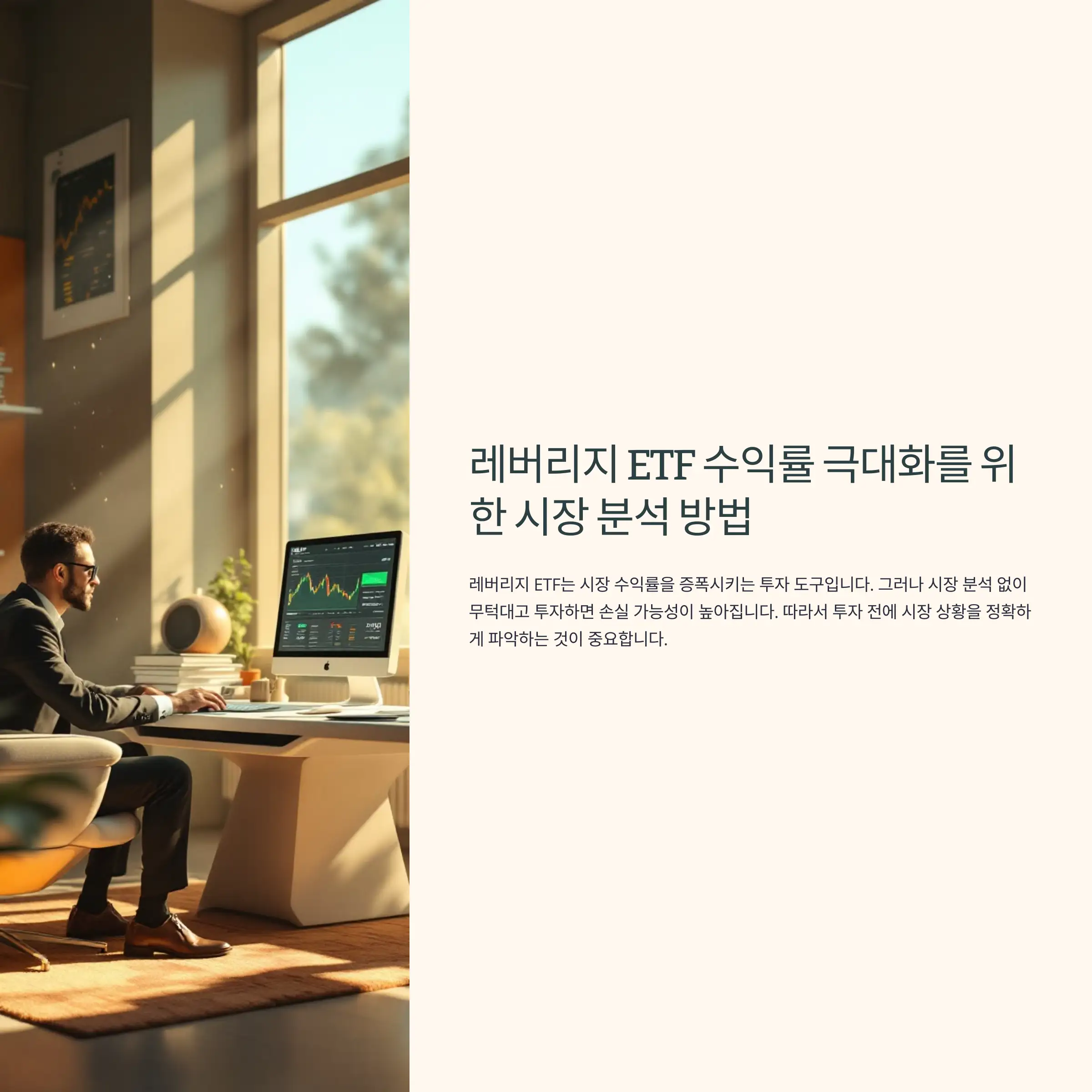 레버리지 ETF 수익률 극대화를 위한 시장 분석 방법