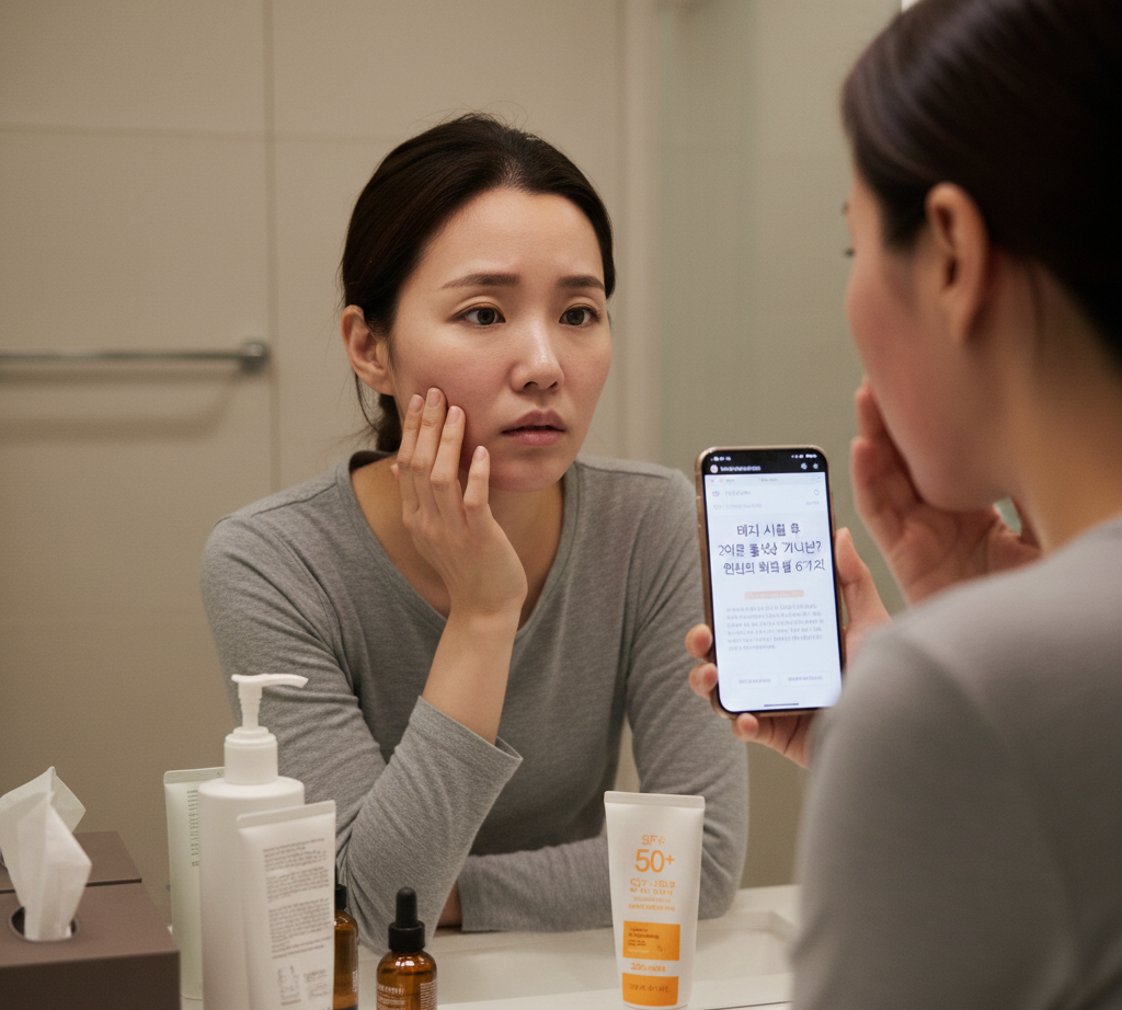 레이저 시술 후 얼굴 붉은기 2주 이상 간다면? 원인과 회복 방법 정리