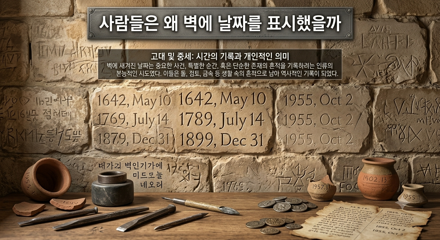 사람들은 왜 벽에 날짜를 표시했을까