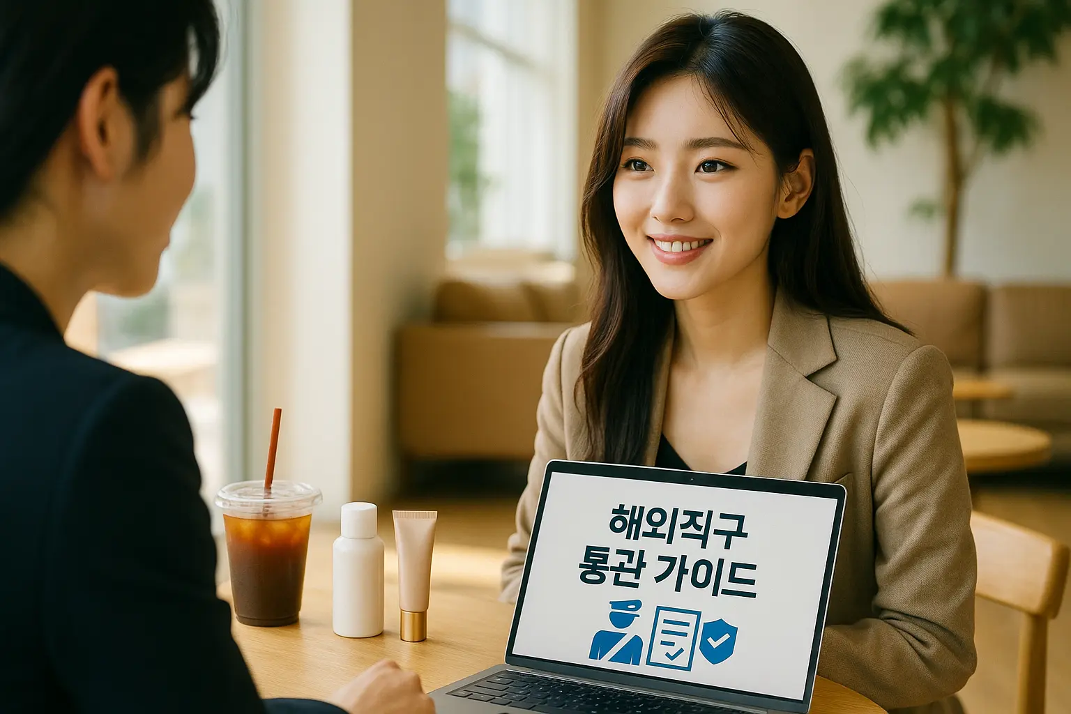 해외직구 통관 관련 상담하는 이미지