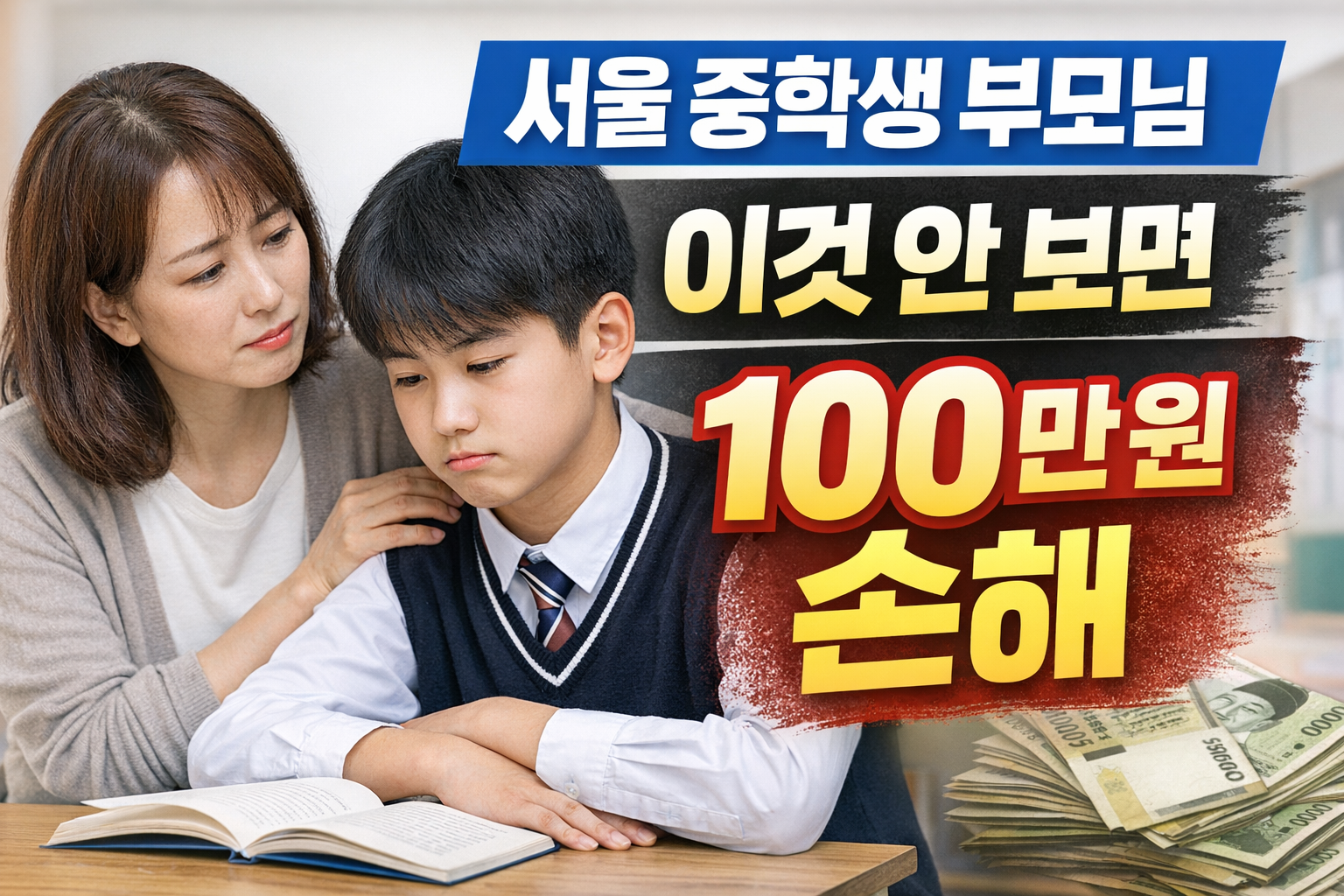 중학생 자녀 둔 부모가 몰라서 놓치는 서울시 교육 지원 혜택 총정리