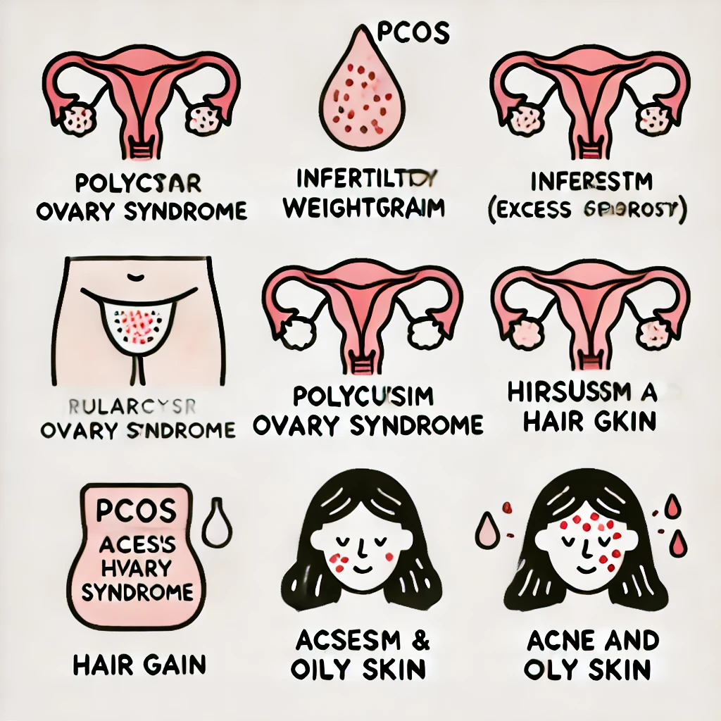 다낭성 난소 증후군(PCOS) 증상, 진단 그리고 치료: 증상