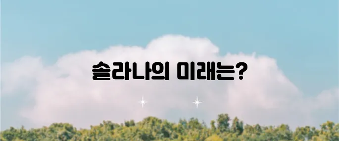솔라나 코인 가격 전망과 다양한 솔라나 기반 코인 소개입니다.