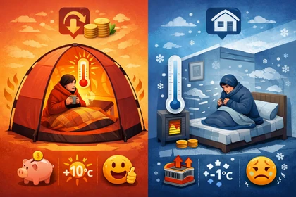 실내에서 사용하는 원터치 1인용 난방텐트 기본 구조9