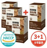 카뮤트효소 프리미엄 호라산밀 곡물효소 소화효소 식약처인증 1000mg&#44; 60정&#44; 4개