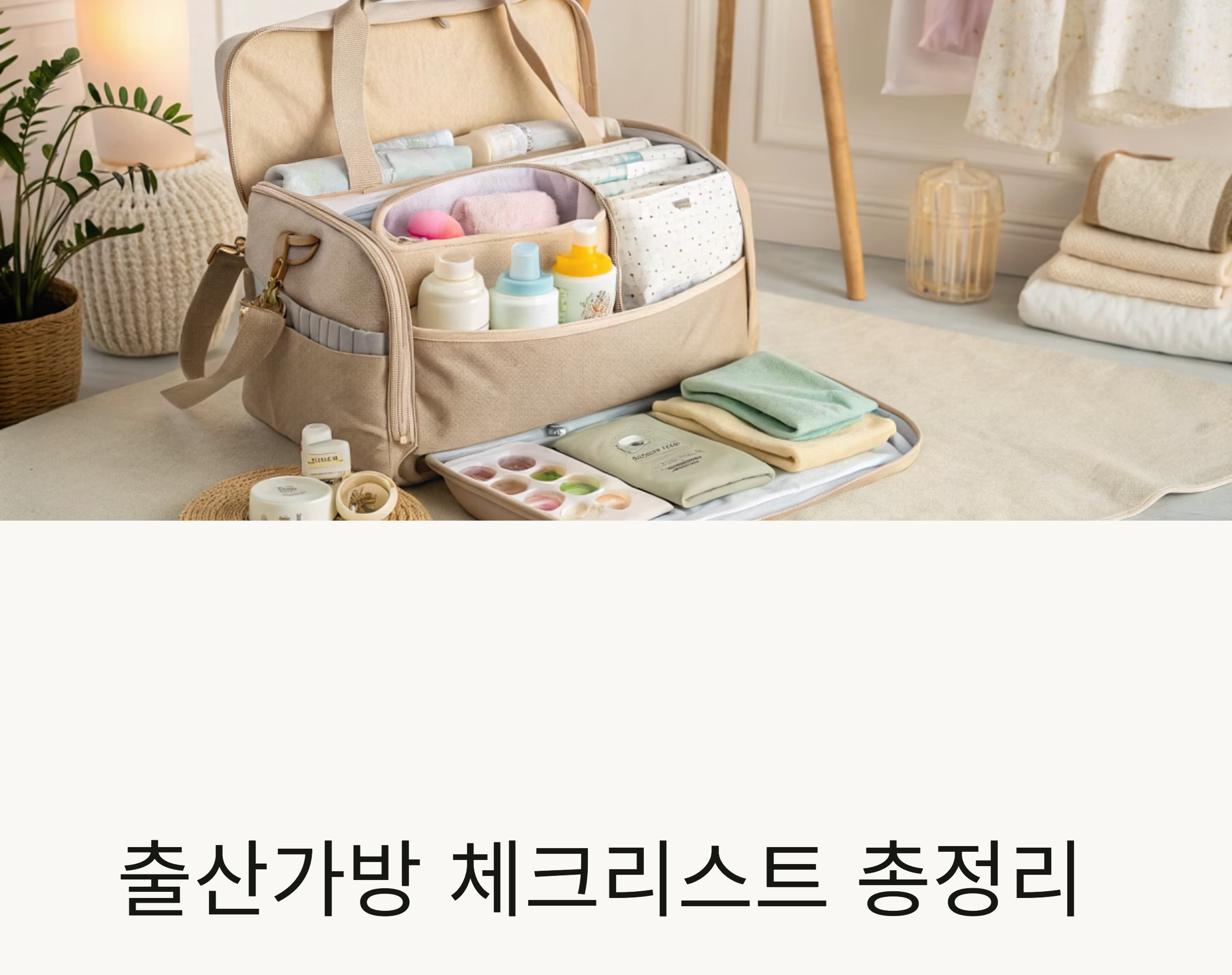 출산가방 준비물 관련 사진