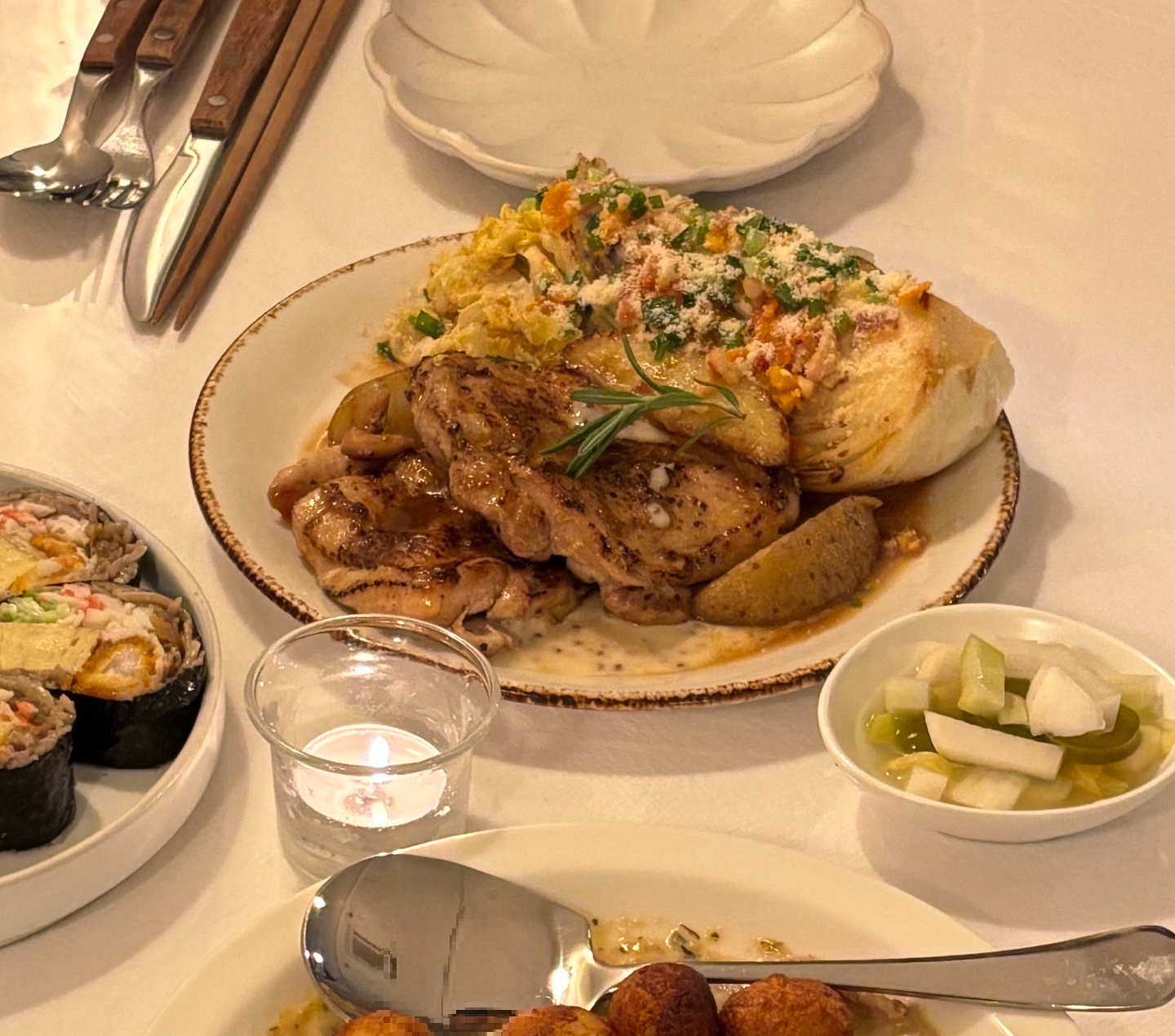 알배추로 스테이크 만들기