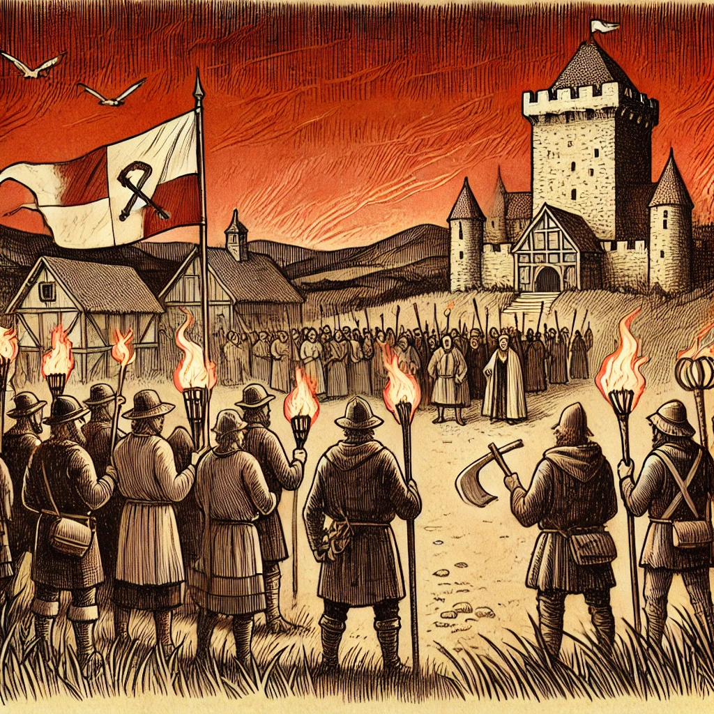 붉게 물든 하늘이 봉건 질서가 무너지고 새로운 시대