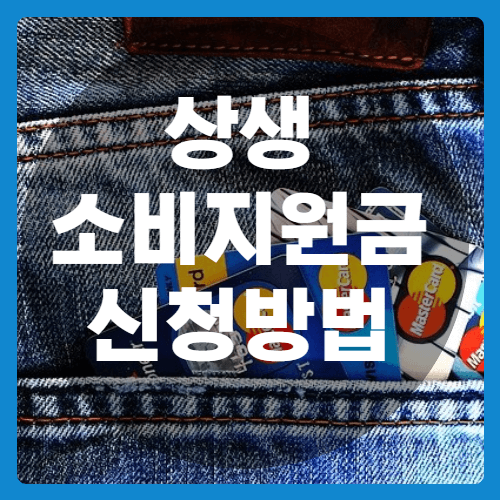 상생소비지원금 신청방법