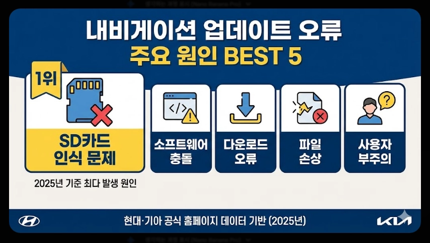 내비게이션 업데이트 오류 해결법