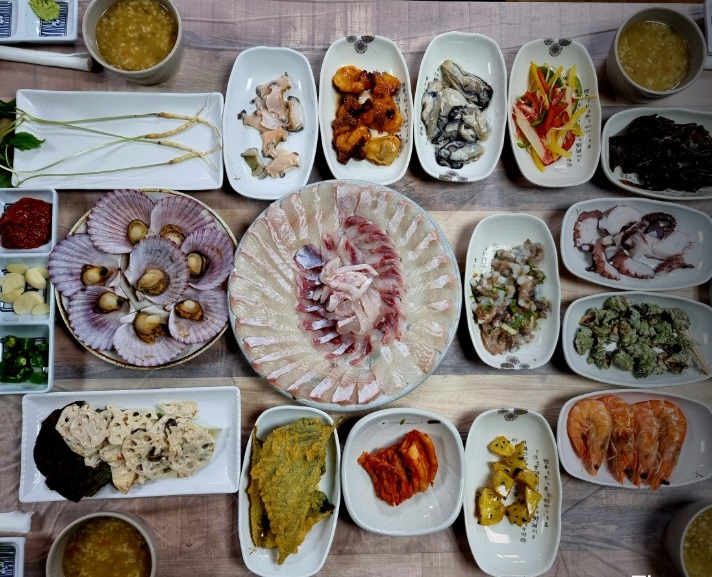 이수도-1박3식-민박집-학섬식당펜션