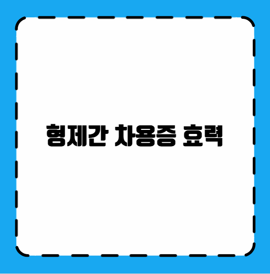 형제간 차용증 효력