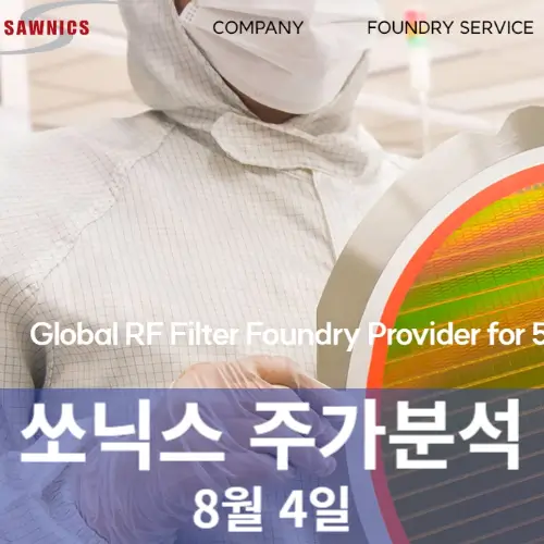 쏘닉스 주가분석 및 전략 RF필터반도체