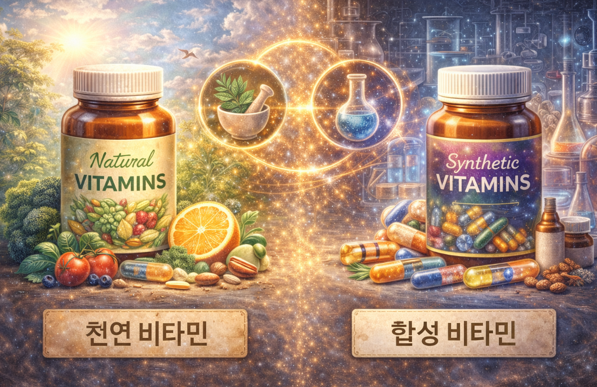 천연 비타민 과 합성 비타민의 차이 관련 사진