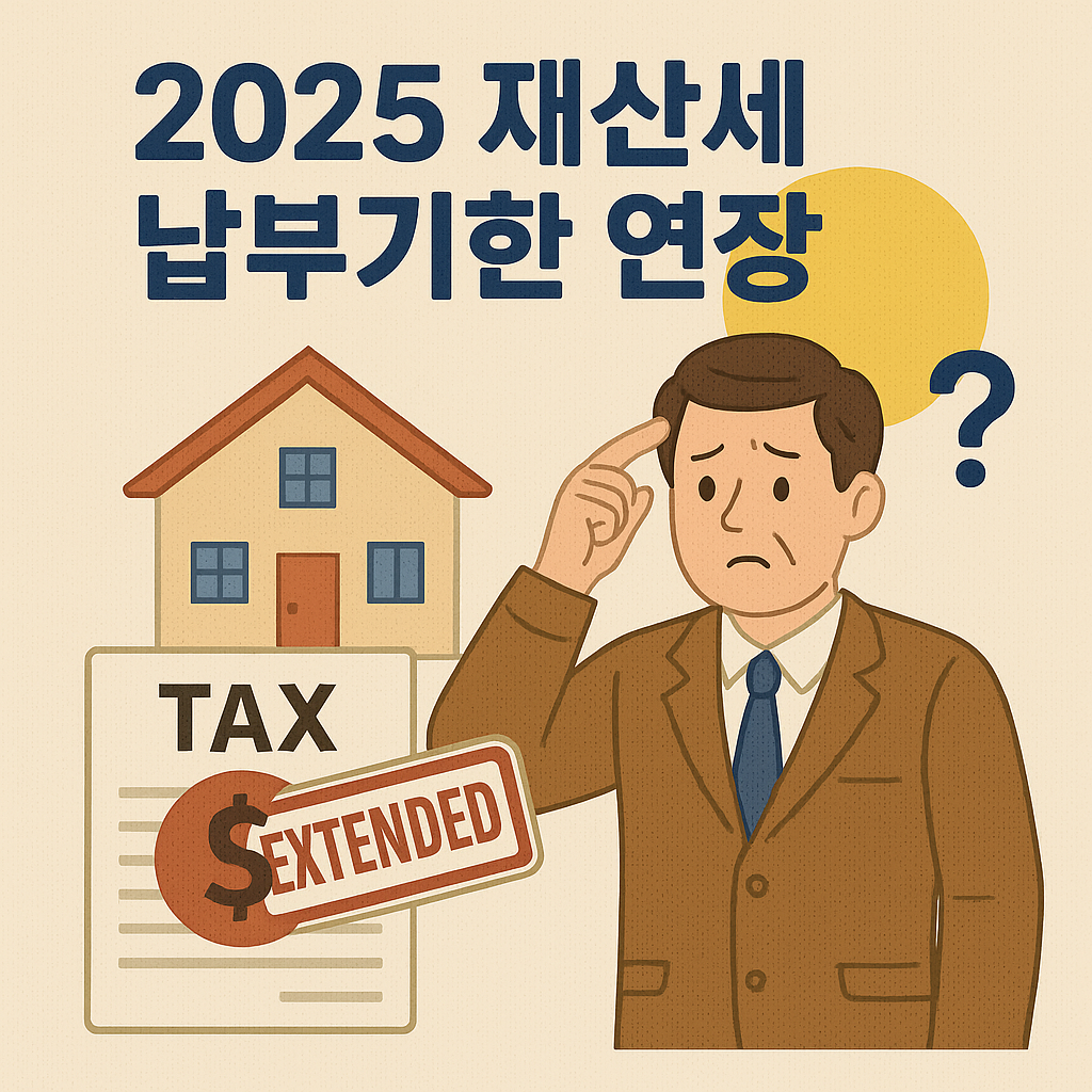 재산세 납부기한 연장 안내