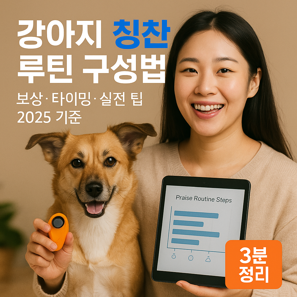 강아지 칭찬 루틴 구성법 | 보상·타이밍·실전 팁 2025 기준