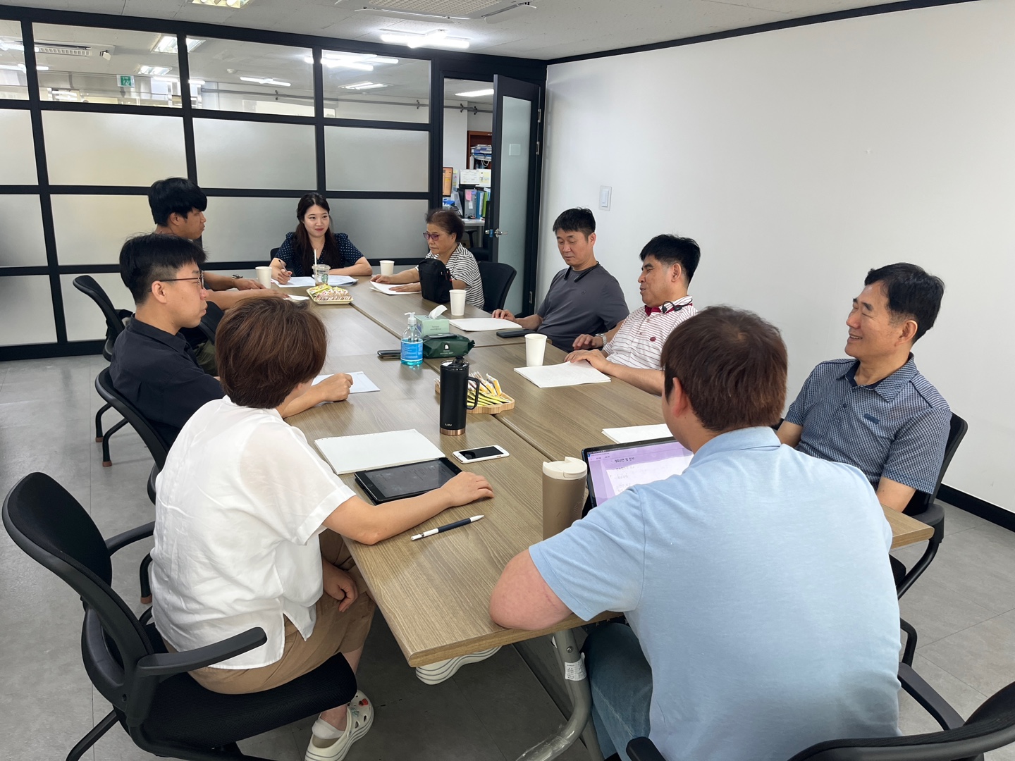 동작지회 운영위원회 회의 모습