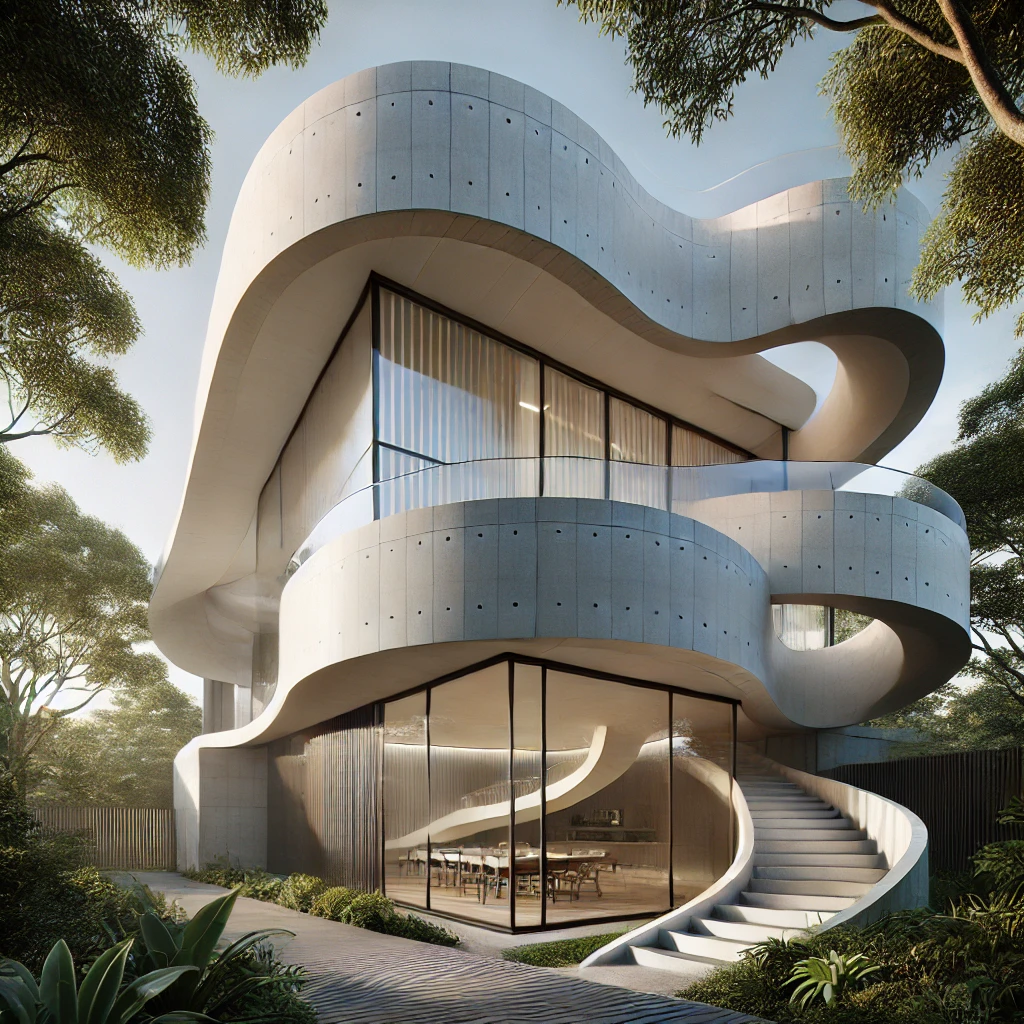 The Ribbon House가 자연과 조화를 이루는 평온한 날