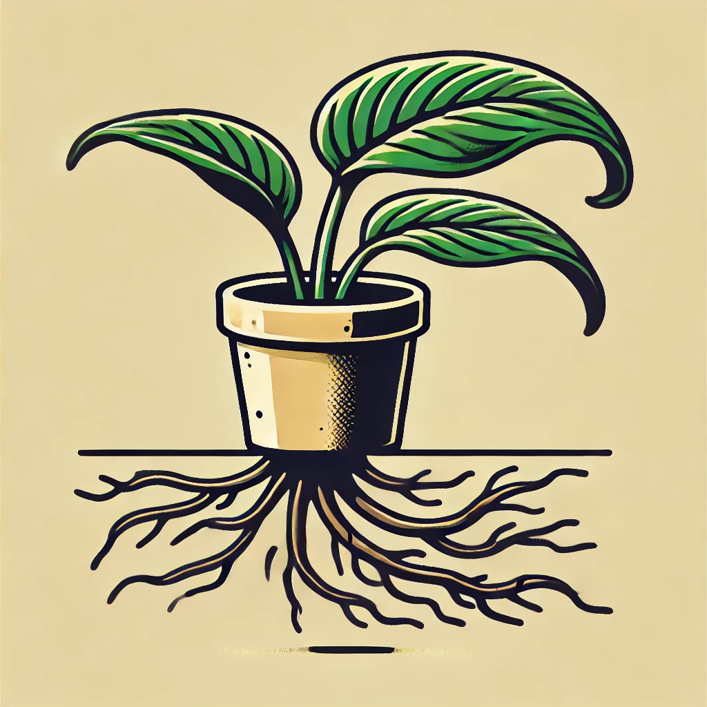 물 부족한 스파티필름 클립아트