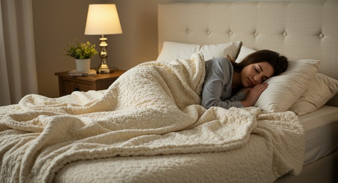 숙면으로 에너지 충전 모습