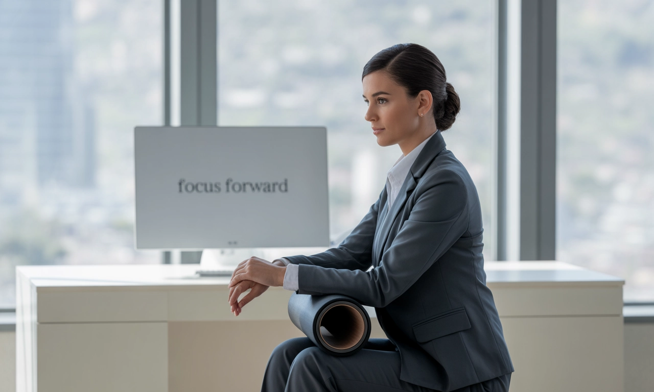 허리 통증 예방, 의자 대신 폼롤러에 앉아보세요
