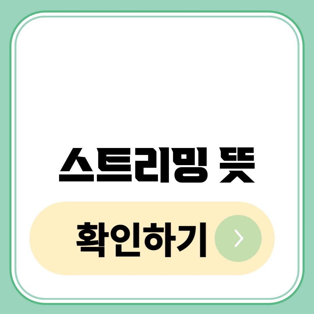 스트리밍 뜻