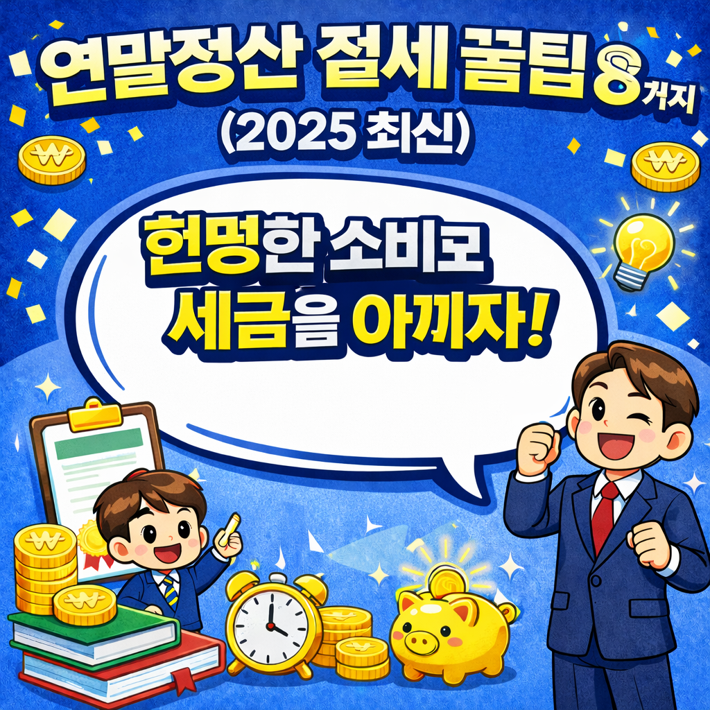 연말정산 절세 꿀팁 8가지 (2025 최신)