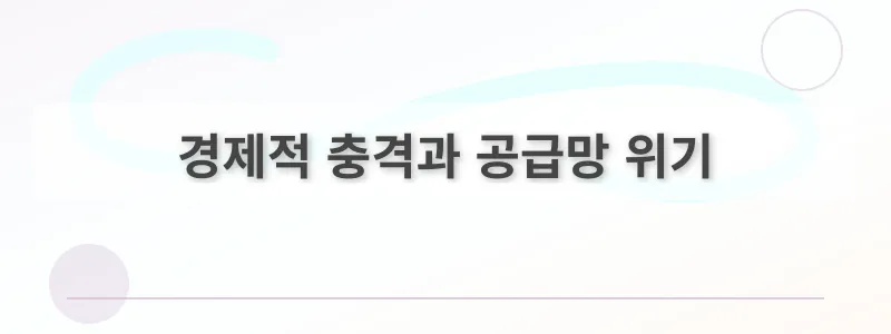 경제적 충격과 공급망 위기
