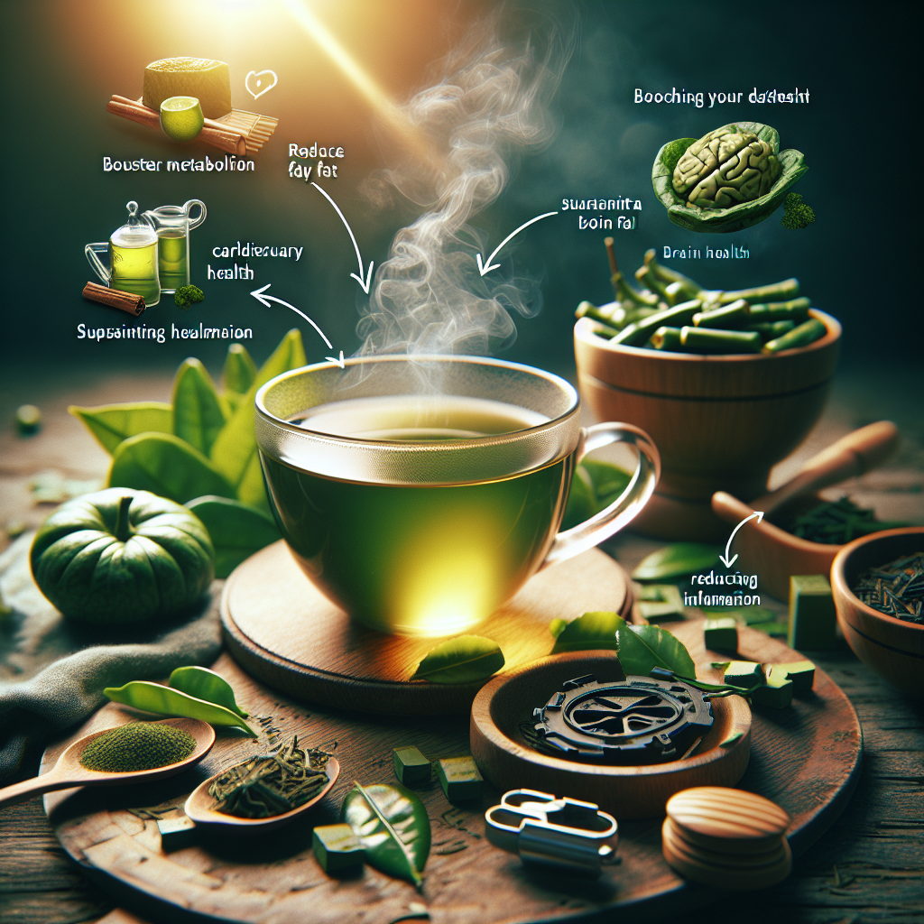 녹차의 카테킨 형상화한 이미지