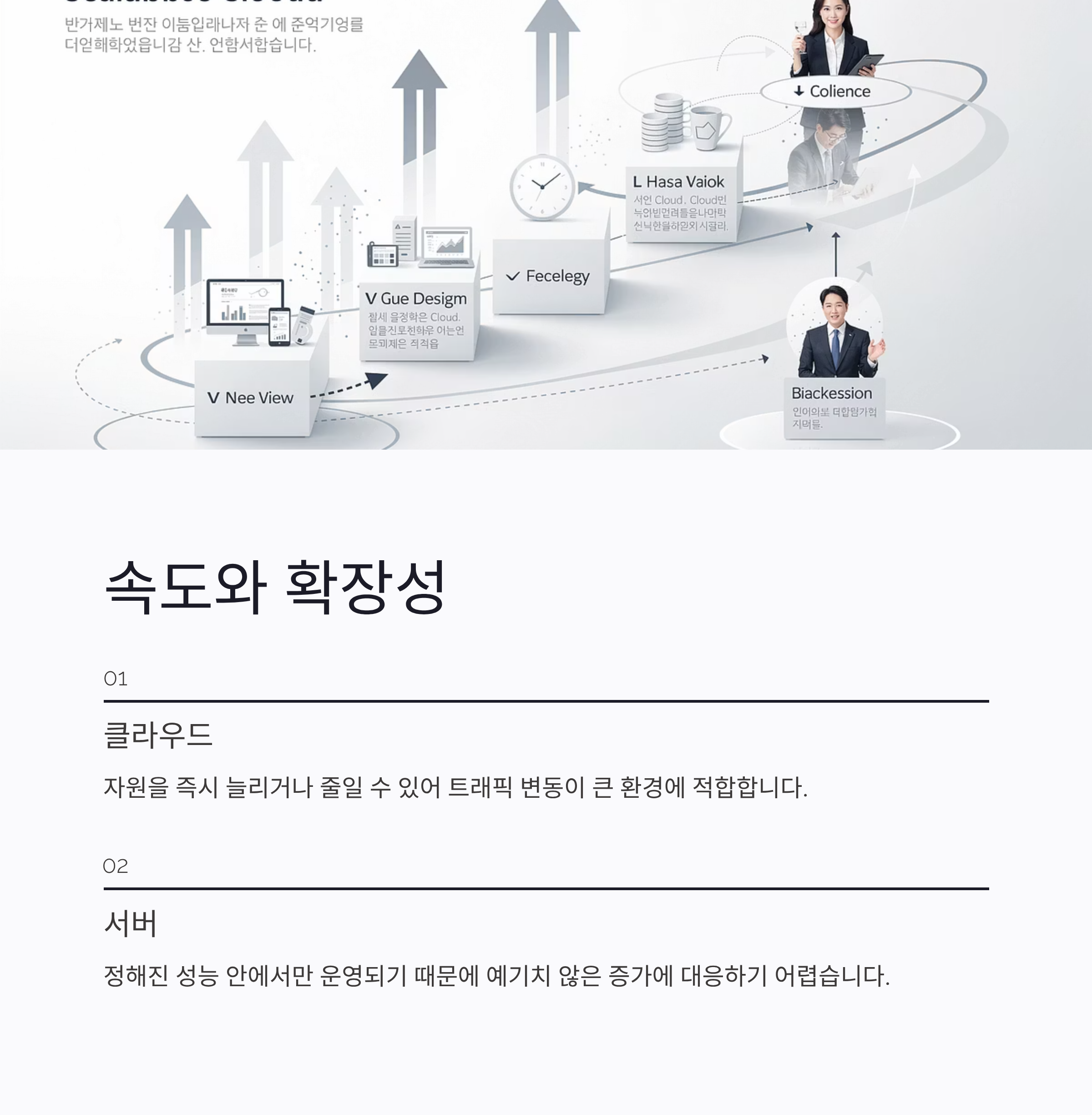 속도와 확장성에서는 클라우드가 유연하게 대응