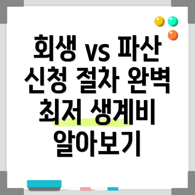 개인회생과 파산 차이점