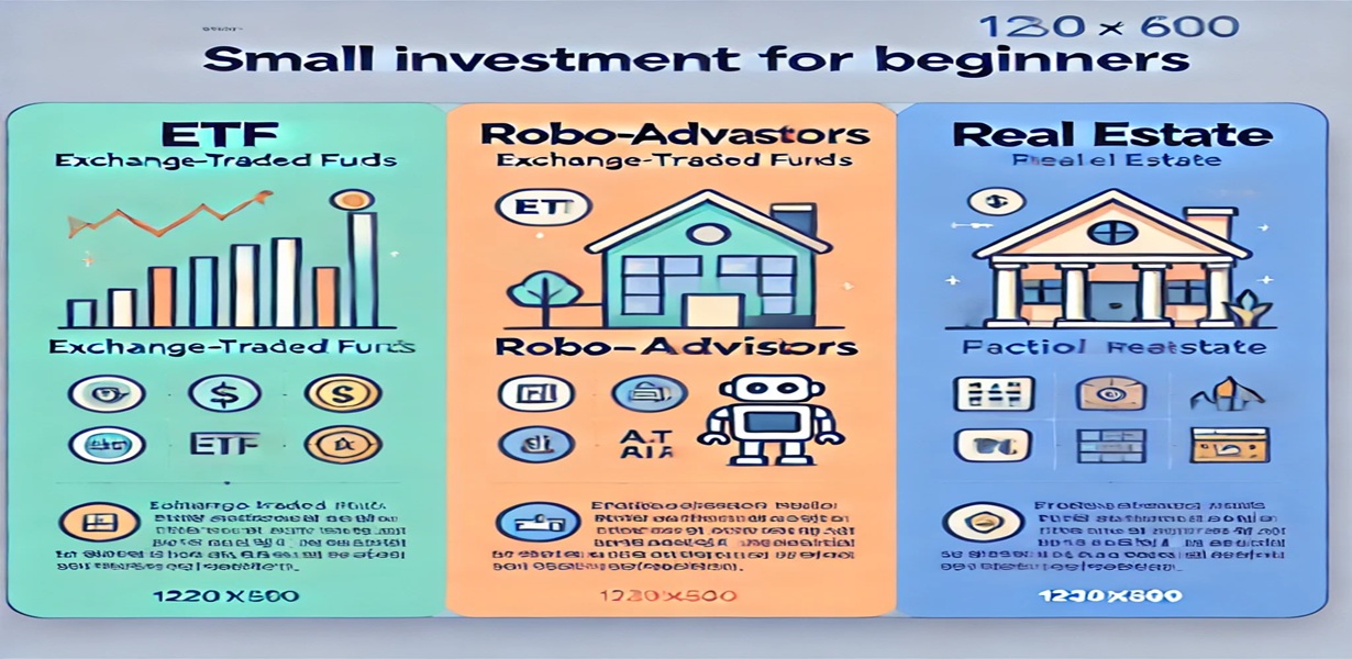 소액으로 시작할 수 있는 ETF, 로보어드바이저, 부동산 투자 비교 이미지