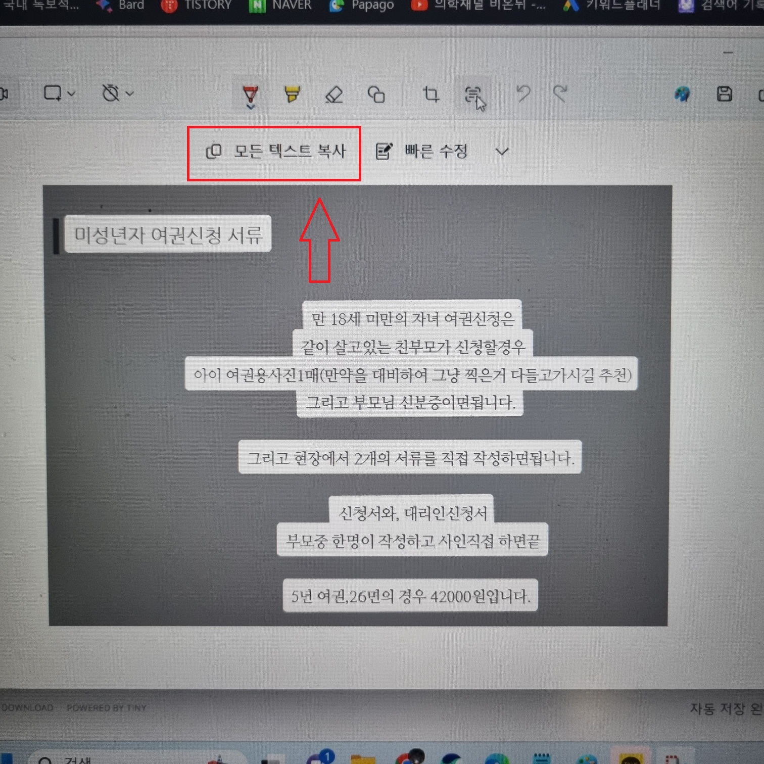 텍스트 복사 안될 때 해결 방법