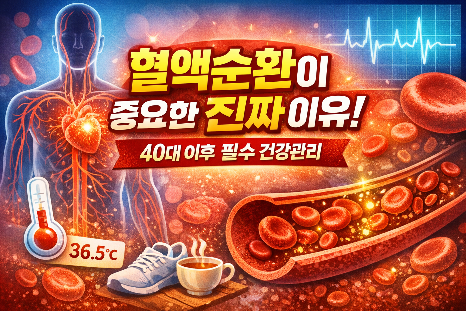 40대 이후 꼭 알아야 할 혈액순환의 핵심 원리(NO)