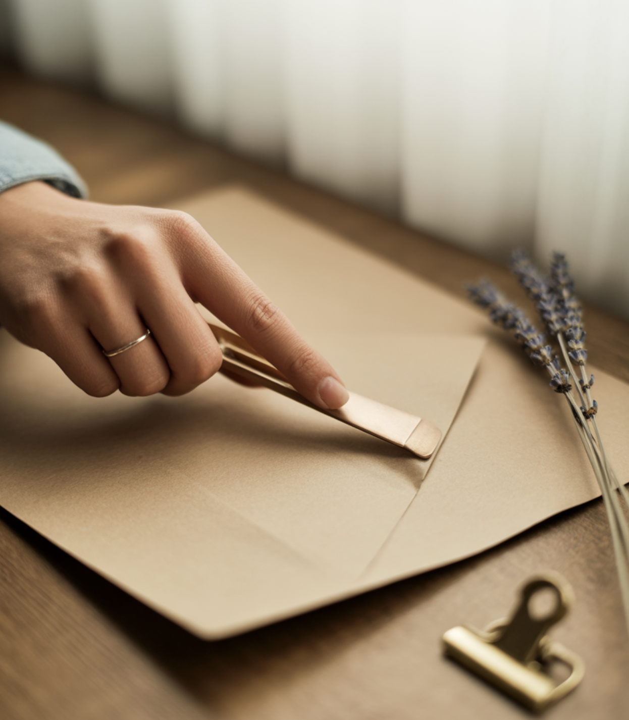 각을 살리는 마법, '접는 선' 미리 내기