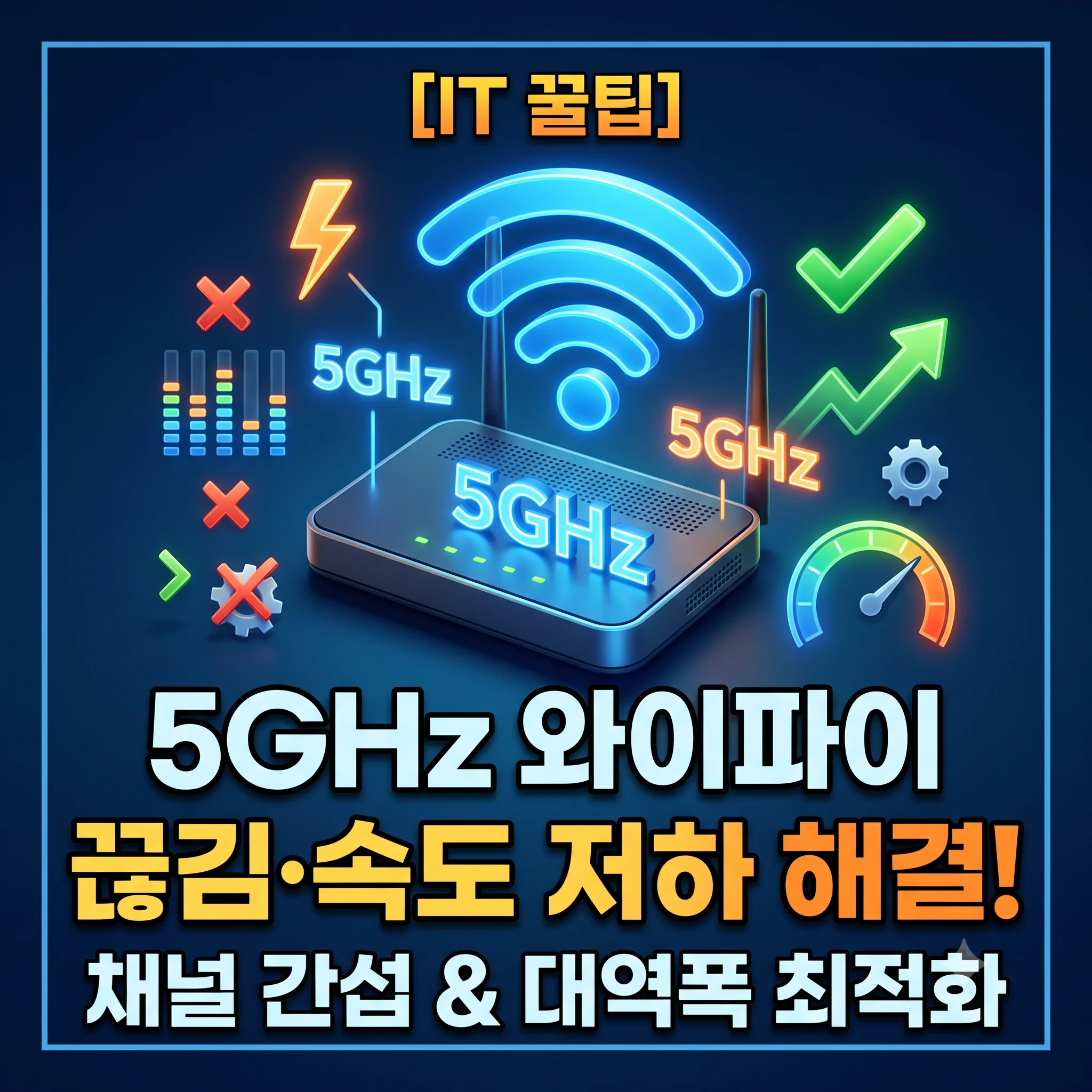공유기 5GHz Wi-Fi 끊김 해결 및 무선 인터넷 최적화 가이드