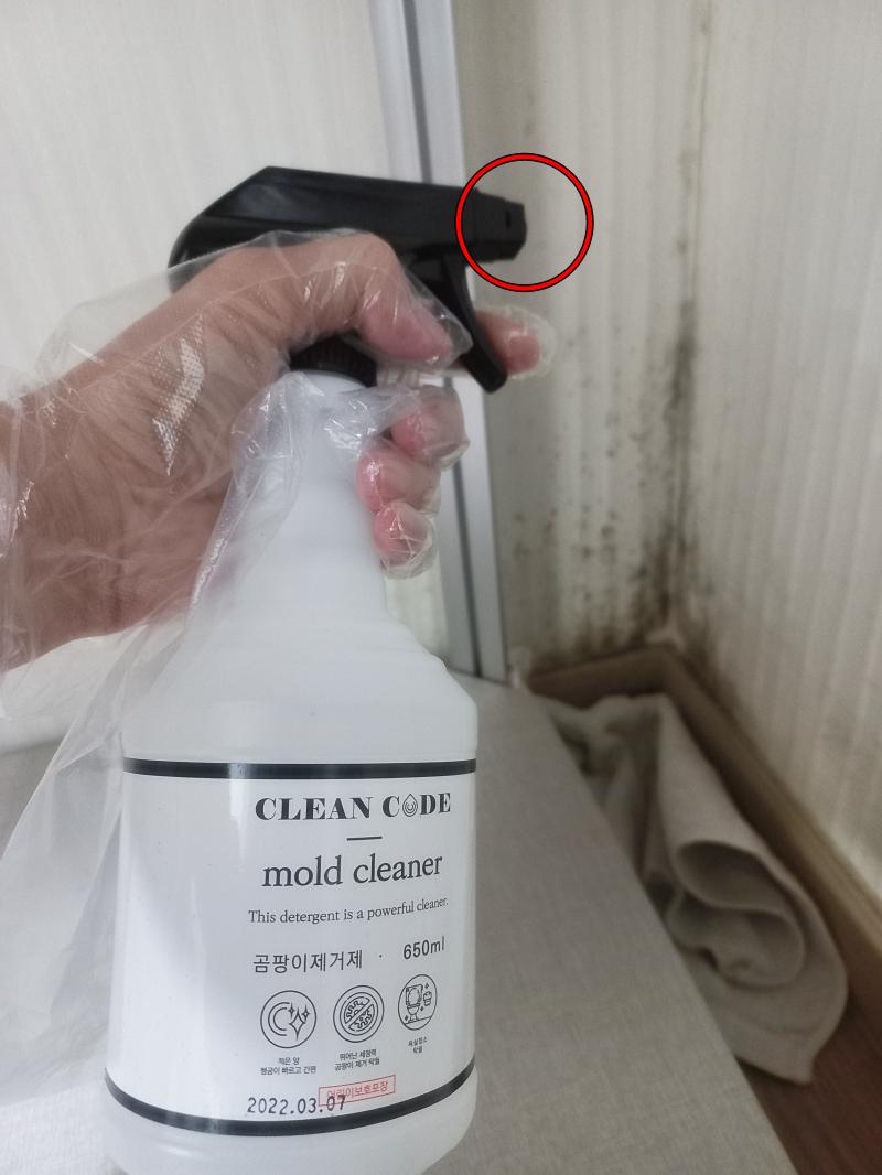 곰팡이 제거제 클린코드 마개