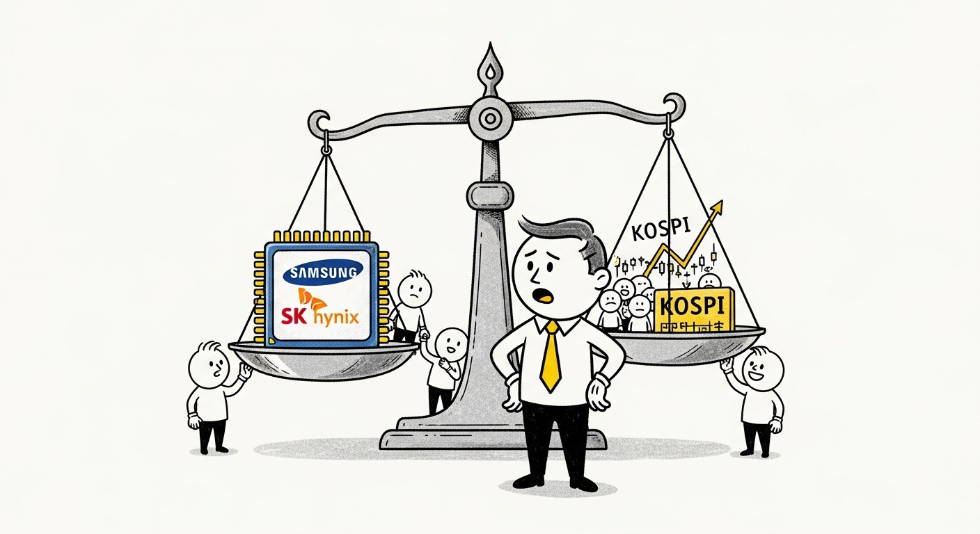 삼성전자 SK하이닉스 코스피 시총 비중 분석