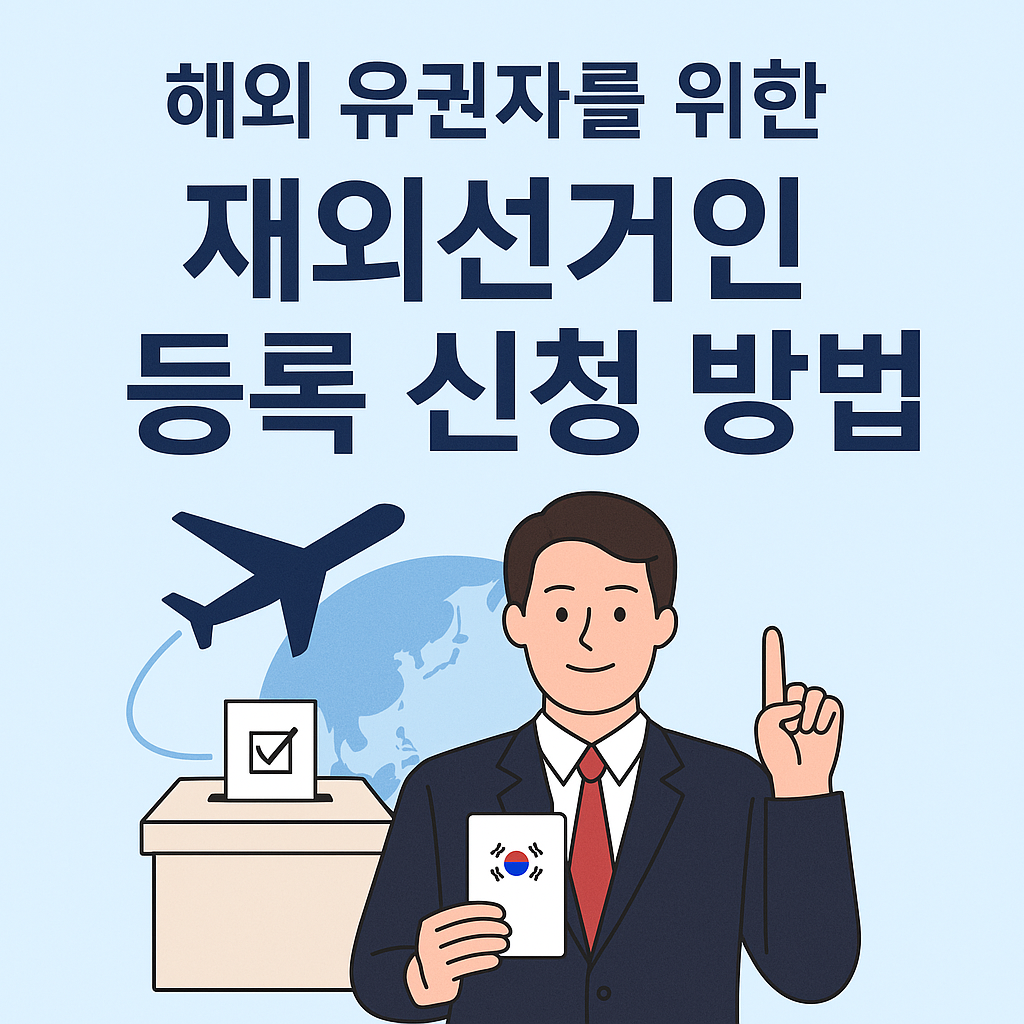 해외 유권자를 위한 재외선거인 등록 신청 방법