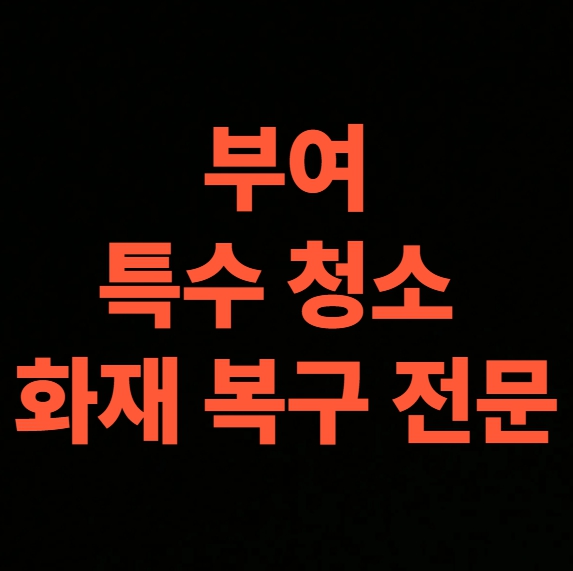 부여 화재 청소 전문업체