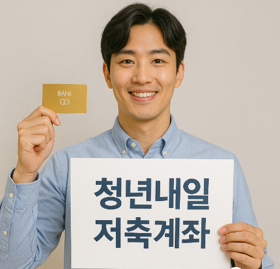 청년내일저축계좌 홍보하는 남자