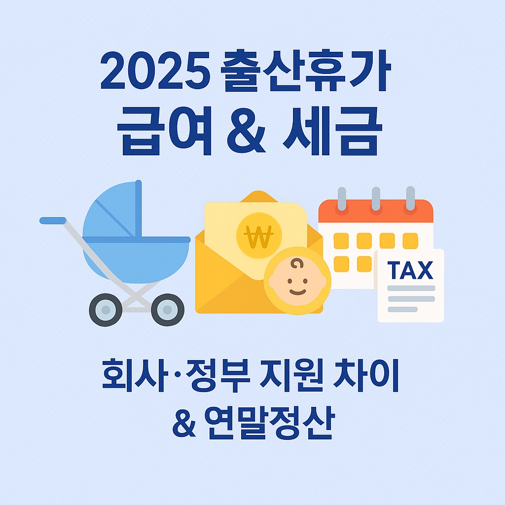2025 출산휴가 급여 & 세금 정리