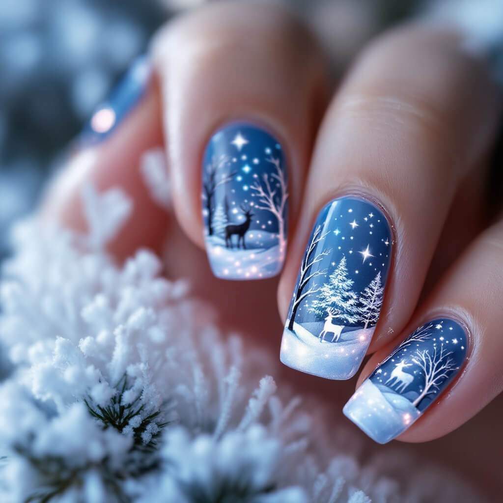 크리스마스 네일