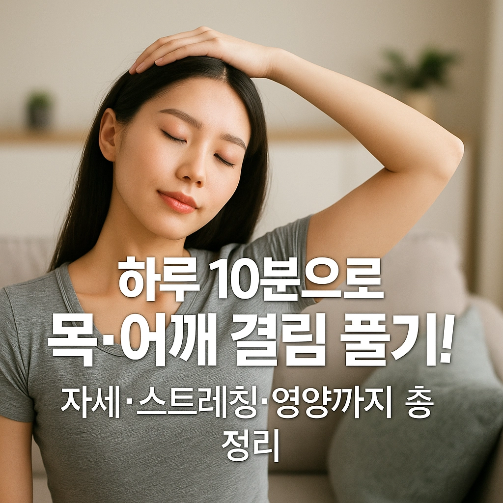 하루 10분으로 목·어깨 결림 풀기! 자세·스트레칭·영양까지 총정리